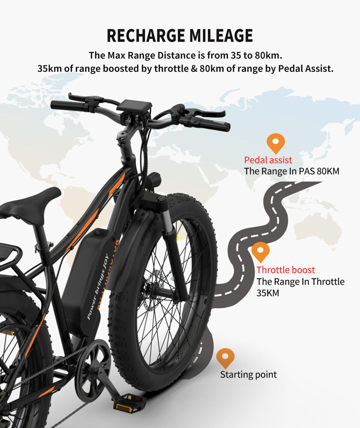 E-bike 26" 750W 48V Electric Bike Mountain Bicycle Fat Tire 28mph for Adults