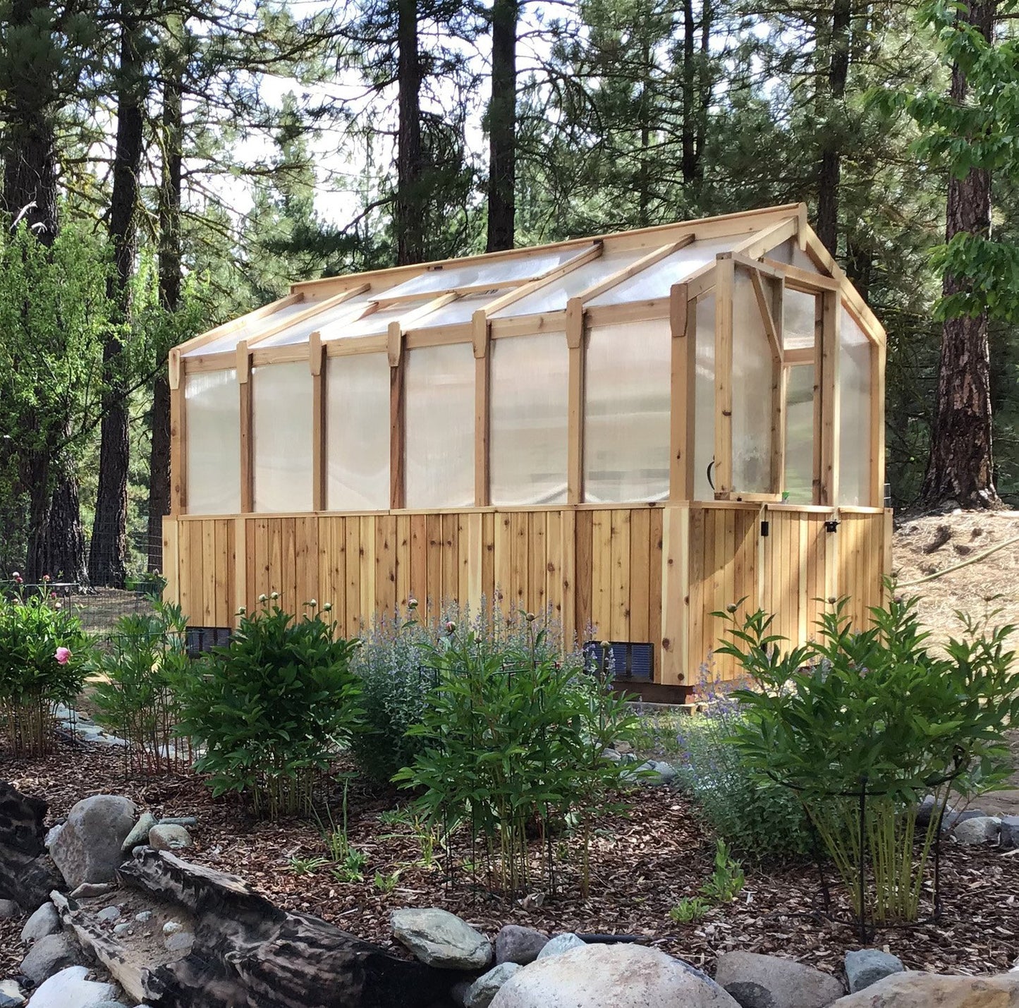 8 X 12 FT Cedar Greenhouse