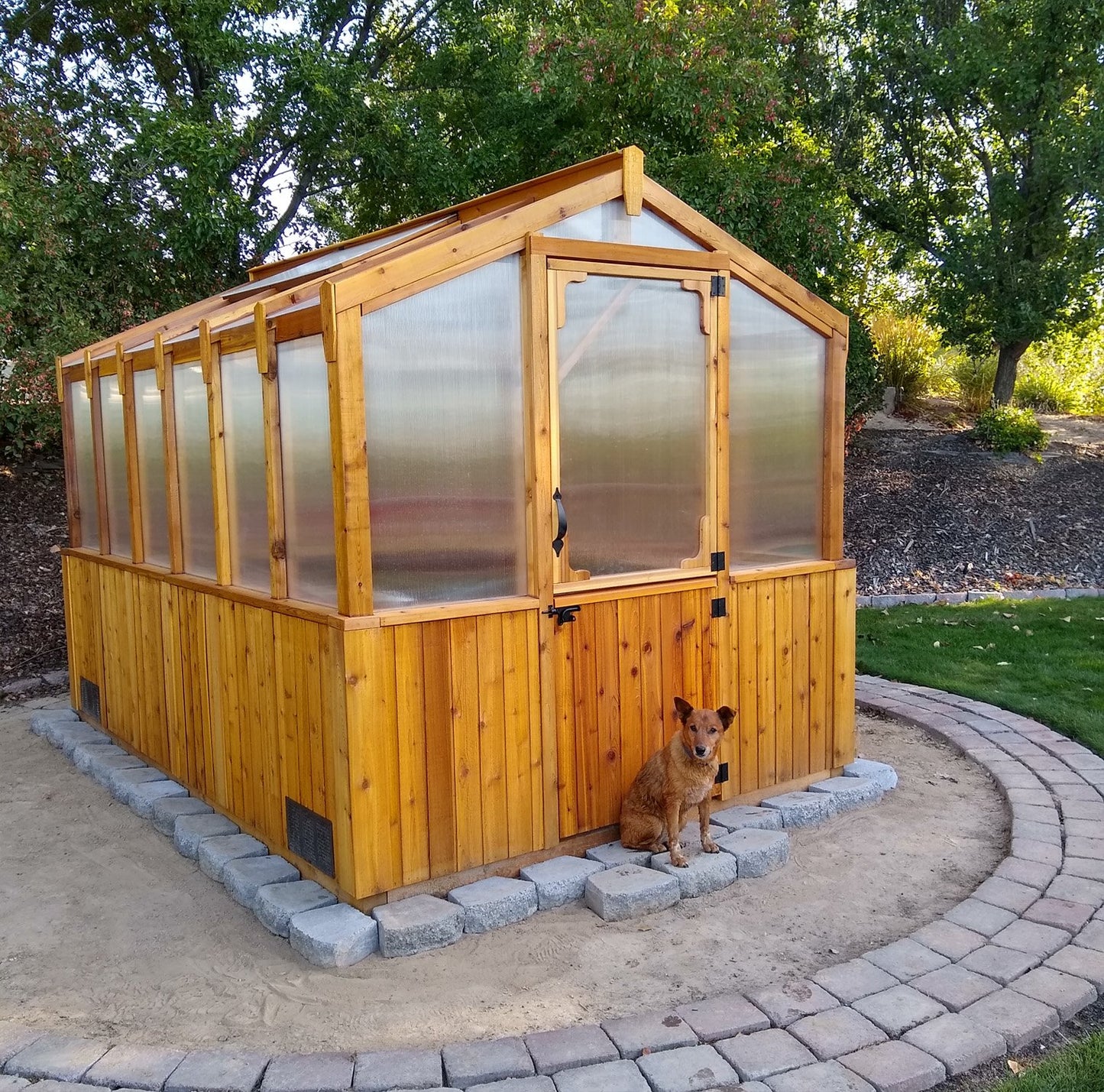 8 X 12 FT Cedar Greenhouse