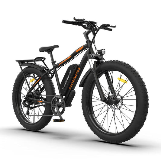 E-bike 26" 750W 48V Electric Bike Mountain Bicycle Fat Tire 28mph for Adults