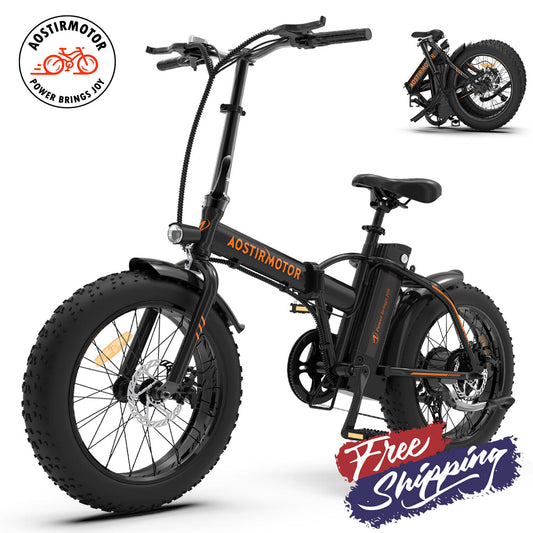 20" E-Bike 500W 36V/13A Fat Tire Electric Folding Bike City Bicycle