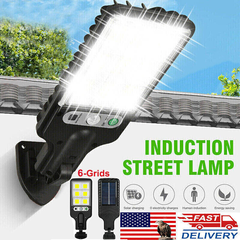 1000000LM LED Solar Motion Sensor Light Bright Garden Outdoor Street Wall Lamp