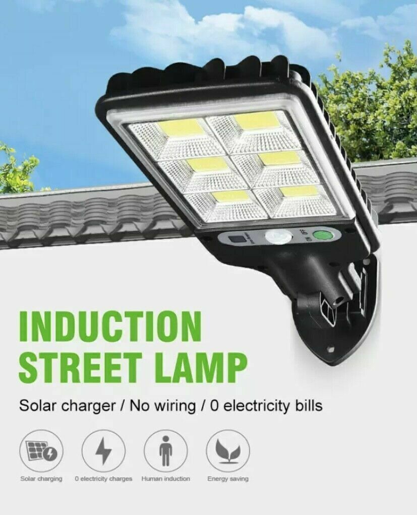 1000000LM LED Solar Motion Sensor Light Bright Garden Outdoor Street Wall Lamp